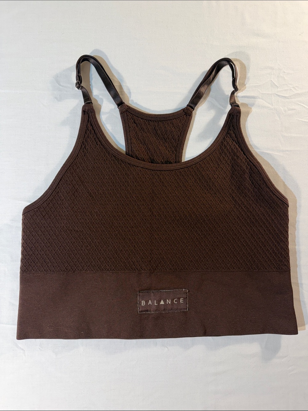 Balance Brown Racerback Light Support Sports Bra